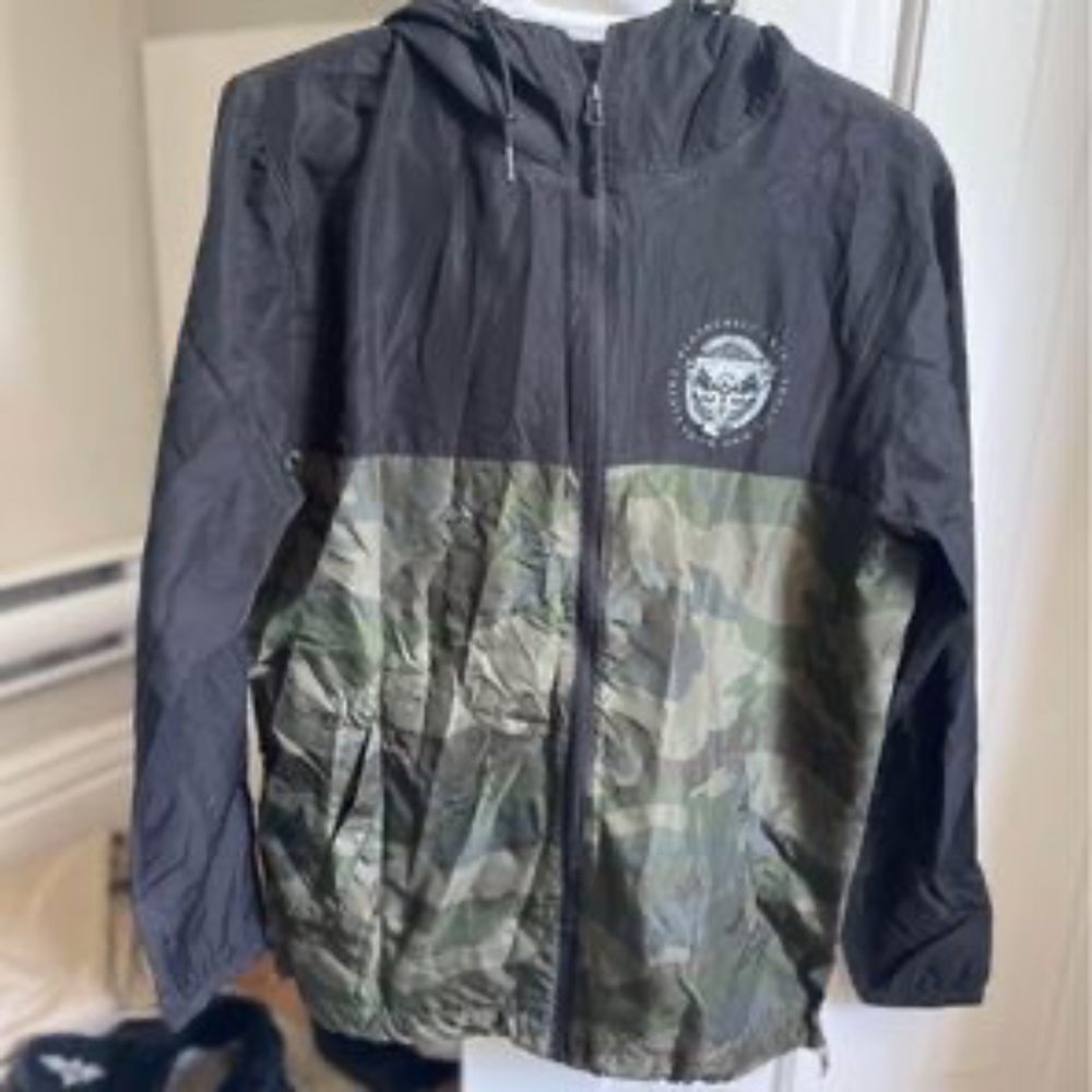 Blackcraft camo windbreaker